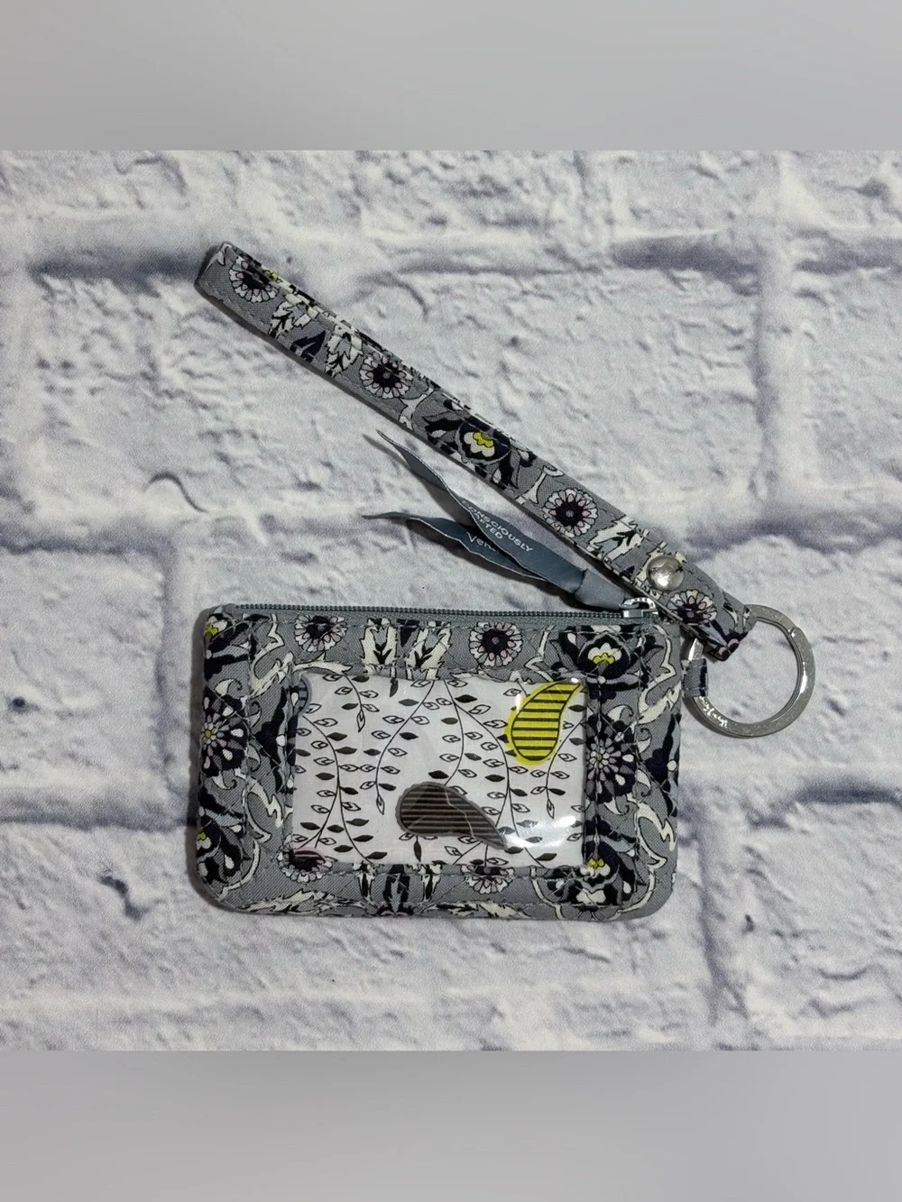 Vera Bradley “Plaza Tile” zipper ID wristlet/wallet